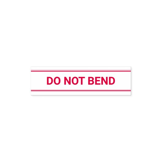 De Sjabloon van de tekst niet buigen Zelfinktende Stempel (Design)