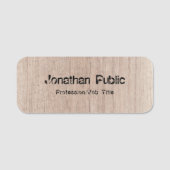 De Sjabloon van de Tekst van het hout kijkt Achter Naamplaatje (Voorkant)