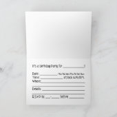 De Sjabloon van de Uitnodiging van de Verjaardag (Binnen)