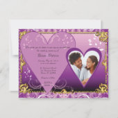 De Sjabloon van de Uitnodiging van het huwelijk ne (Voorkant)