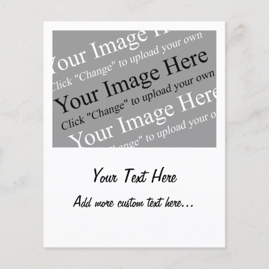 De Sjabloon van het Afbeelding van de douane en va Flyer (Voorkant)