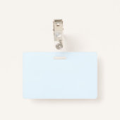 De SJABLOON van het bedrijfsBadge met identiteitsk Badge (Achterkant met clip)