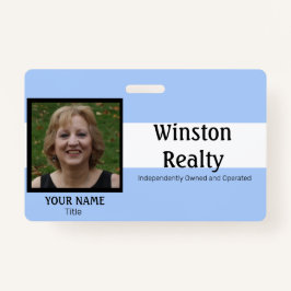 De SJABLOON van het bedrijfsBadge met identiteitsk Badge