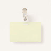 De SJABLOON van het bedrijfsBadge met identiteitsk Badge (Achterkant met clip)