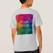 De Sjabloon van het dubbel Zaadje voegt de Tekst v T-shirt (Achterkant)