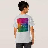 De Sjabloon van het dubbel Zaadje voegt de Tekst v T-shirt (Achterkant volledig)