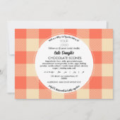 De Sjabloon van het Etiket van de katoen en Dank u Kaart (Voorkant)