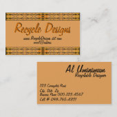 De Sjabloon van het Kunstwerk van de Rand van het Visitekaartje (Voorkant / Achterkant)