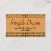 De Sjabloon van het Kunstwerk van de Rand van het  Visitekaartje (Voorkant)