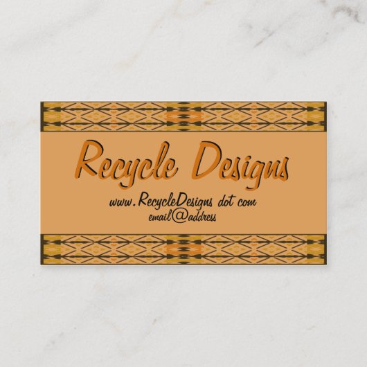 De Sjabloon van het Kunstwerk van de Rand van het  Visitekaartje (Voorkant)