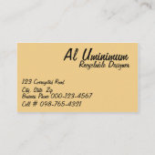 De Sjabloon van het Kunstwerk van de Rand van het  Visitekaartje (Achterkant)