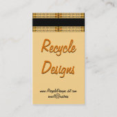 De Sjabloon van het Kunstwerk van de Rand van het  Visitekaartje (Voorkant)