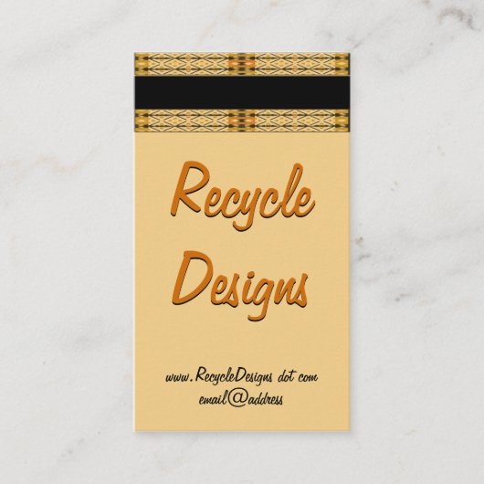 De Sjabloon van het Kunstwerk van de Rand van het  Visitekaartje (Voorkant)