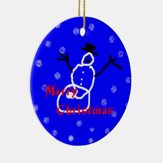 De Sjabloon van het Ornament van de Sneeuwman van (Rechts)