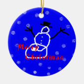 De Sjabloon van het Ornament van de Sneeuwman van (Voorkant)