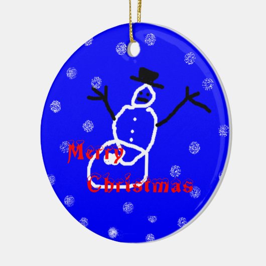 De Sjabloon van het Ornament van de Sneeuwman van (Links)