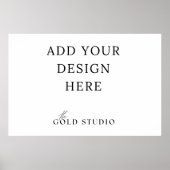 De Sjabloon van het Poster van het landschap (20 x (Voorkant)