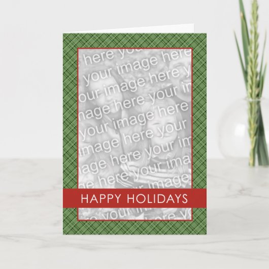 De Sjabloon van Holdiay van de plaid (Voorkant)