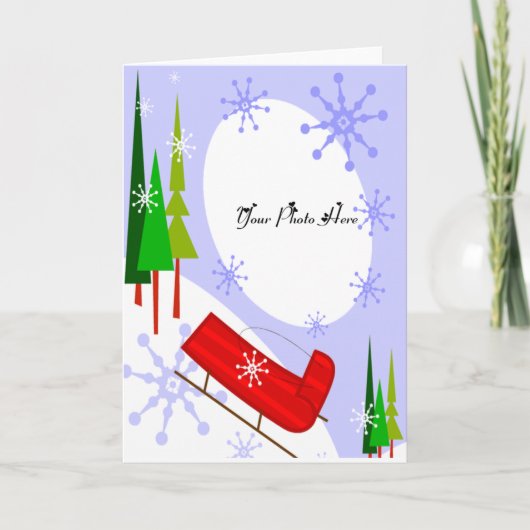 De Sjabloon van Kerstmis van de slee (Voorkant)