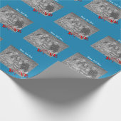 De Sjabloon Word Love Photo Lijst Cadeaupapier (Hoek)