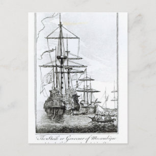 De sjeik of gouverneur van Mozambique Briefkaart