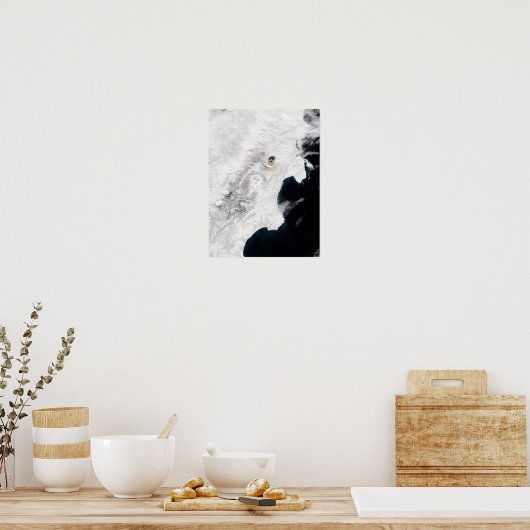 De sjiitische vulkaan in Kamchatka Krai, Rusland Poster (Keuken)