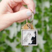 De sjiitische vulkaan in Kamchatka Krai, Rusland Sleutelhanger (Hand)