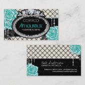 De sjofele Elegante Vintage Visitekaartjes van (Voorkant / Achterkant)