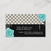 De sjofele Elegante Vintage Visitekaartjes van (Achterkant)