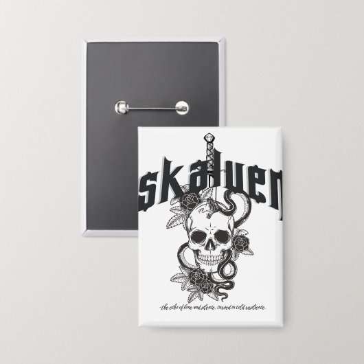 DE SKALVEN BUTTON (Voorkant / Achterkant)