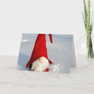 De Skandinavische Gnoom van Kerstmis Feestdagen Kaart