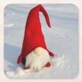 De Skandinavische Gnoom van Kerstmis Kartonnen Onderzetters (Voorkant)