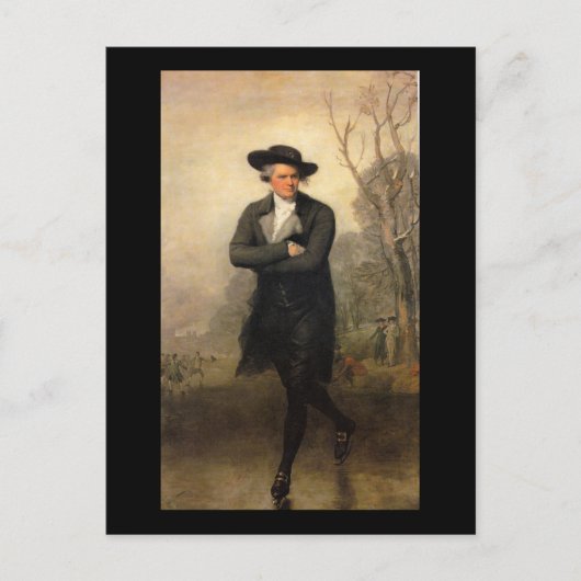De Skater, door Gilbert Stuart Briefkaart (Voorkant)