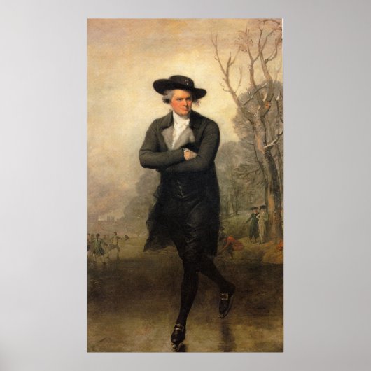 De Skater, door Gilbert Stuart Poster (Voorkant)