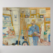 De Skelet Schilder | James Ensor Poster (Voorkant)