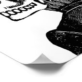 De Skeleton Lady. Circa begin jaren negentig Mexic Poster (Hoek)