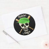 De Skeleton League - Hollow Weenies Ronde Sticker (Envelop)