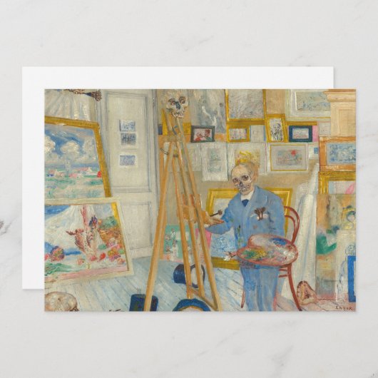 De skeletschilder | James Ensor (Voorkant / Achterkant)