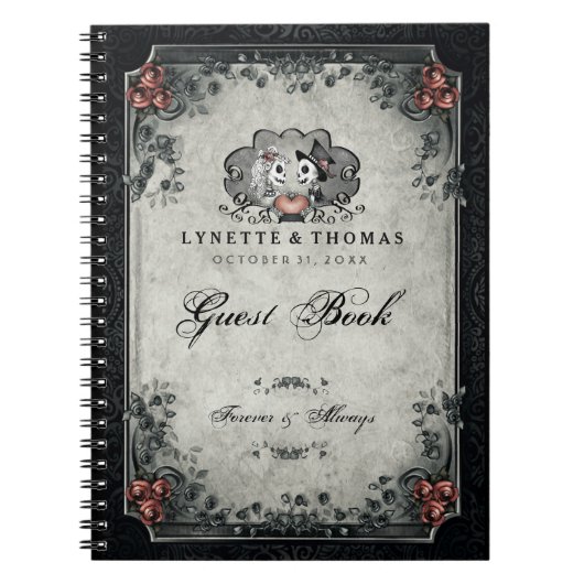 De Skeletten & het Hart van het Boek van de Gast Notitieboek (Voorkant)