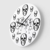 De Skeletten van de schedel voegen de Moderne Klok (Hoek)