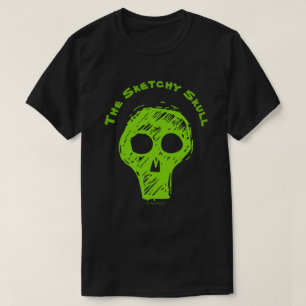 DE SKETCHY SKULL - T-Shirt