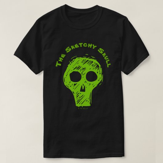 DE SKETCHY SKULL - T-Shirt (Design voorkant)