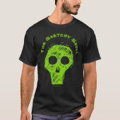 DE SKETCHY SKULL - T-Shirt (Voorkant)