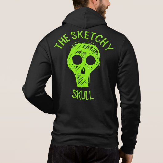 DE SKETCHY SKULL - T-Shirt (Achterkant)
