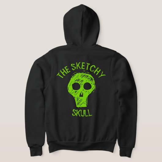 DE SKETCHY SKULL - T-Shirt (Laag Achter)