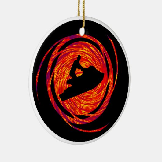 DE SKI STYLEEEE VAN JET KERAMISCH ORNAMENT (Rechts)