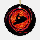 DE SKI STYLEEEE VAN JET KERAMISCH ORNAMENT (Voorkant)