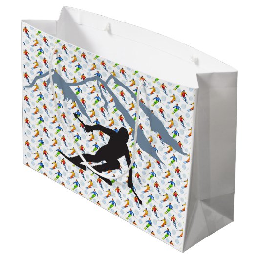De Skier Groot Cadeauzakje (Achterkant Gekanteld)