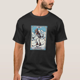 De Skier Tarot Kaart Skiën Lover Winter Sport Lo T-shirt