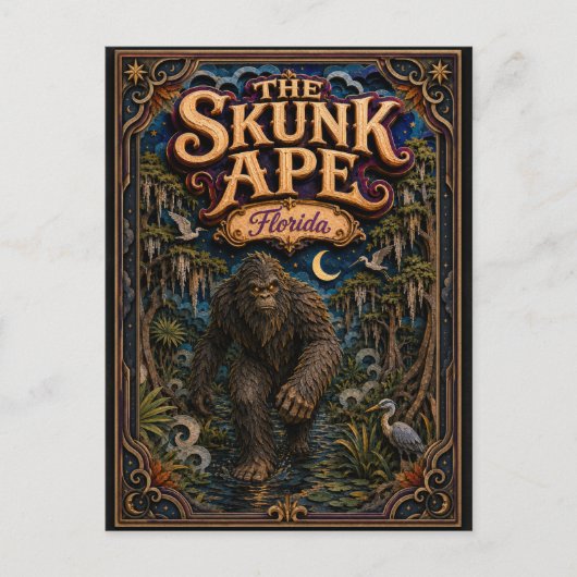 De Skunk Ape Florida Popcut Legends Briefkaart (Voorkant)
